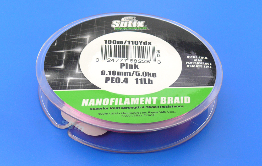 Sufix NanoBraid 5kg/11lb (100mtrs) - Pink