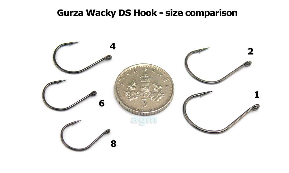 Gurza Wacky DS Hook - Size 8 (10pcs)