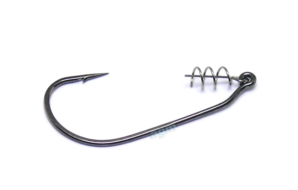 Pack of 5 Mustad UltraPoint W37754R Wide Gap Weedless Soft Plastics Fishing Hook 