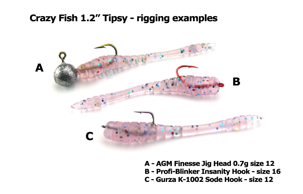 Crazy Fish 1.2 Tipsy - Glowing & Chartreuse Silver (16pcs)