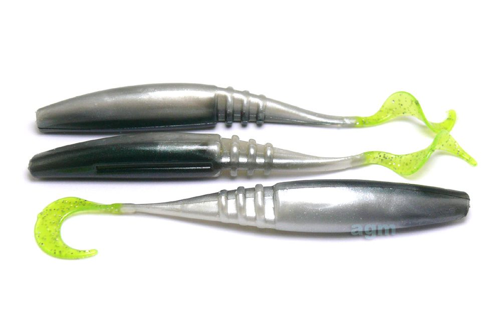 Big Bite 3.75" Jointed Jerk Minnow CT TN Shad/Chart Glitter (10pcs