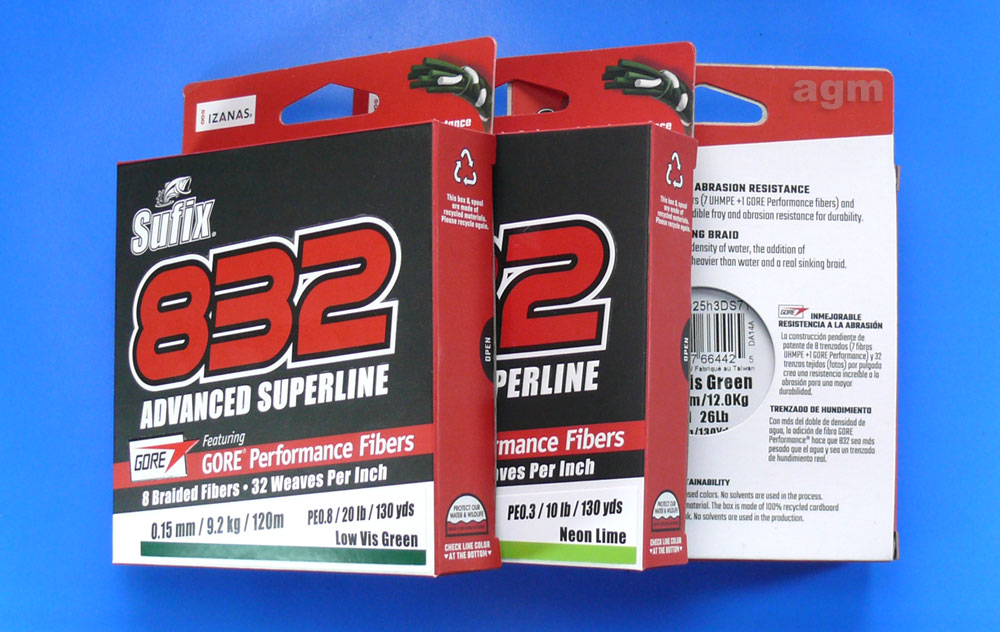 Sufix 832 Advanced Superline Braid Fishing Line 50lb Test 600 Yards Neon  Lime