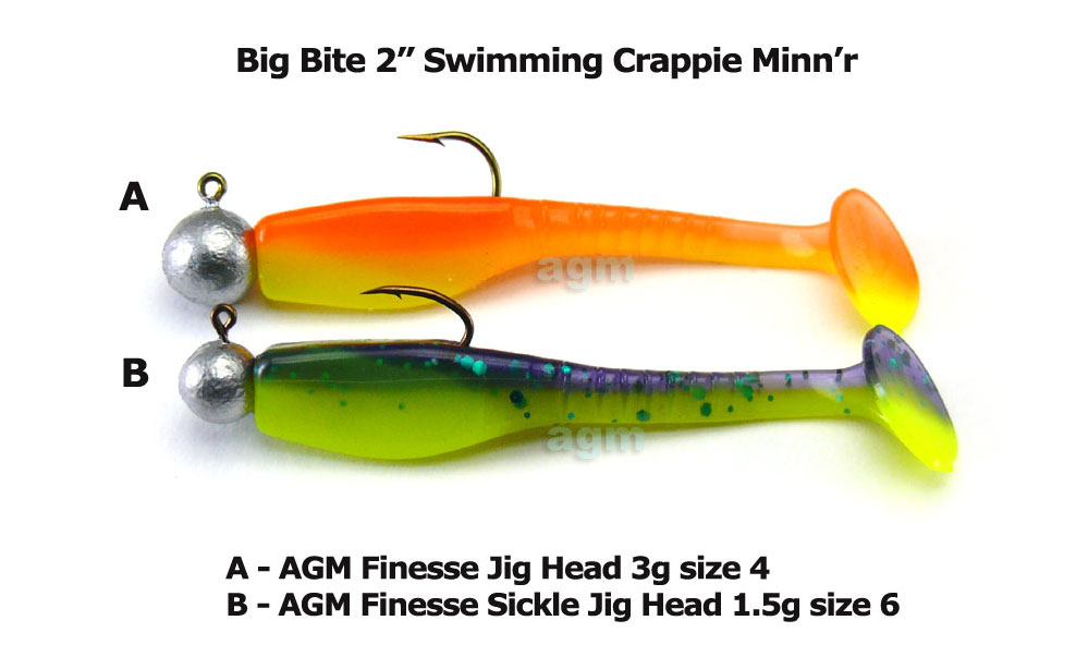 Big Bite 2 Swimming Crappie Minnr - Firecracker (10pcs)