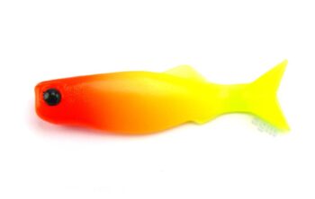 Orka 2.2" Oskar - Y14 Flo Yellow/Red Head (5pcs)