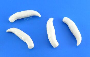 Crazy Fish 1.2in MF Baby Floating Worm 59 White 12pcs