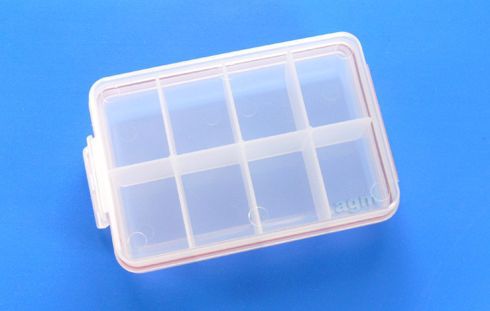 Scrowable Box Scratch Tackle Mini Storage Box 8 compartments