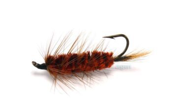 AGM Wiggle Nymph Brown size 6