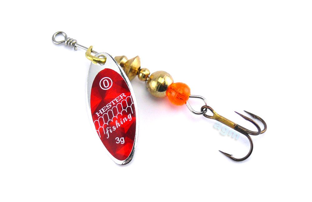 Hester Willow Spinner 3g – Silver/Red