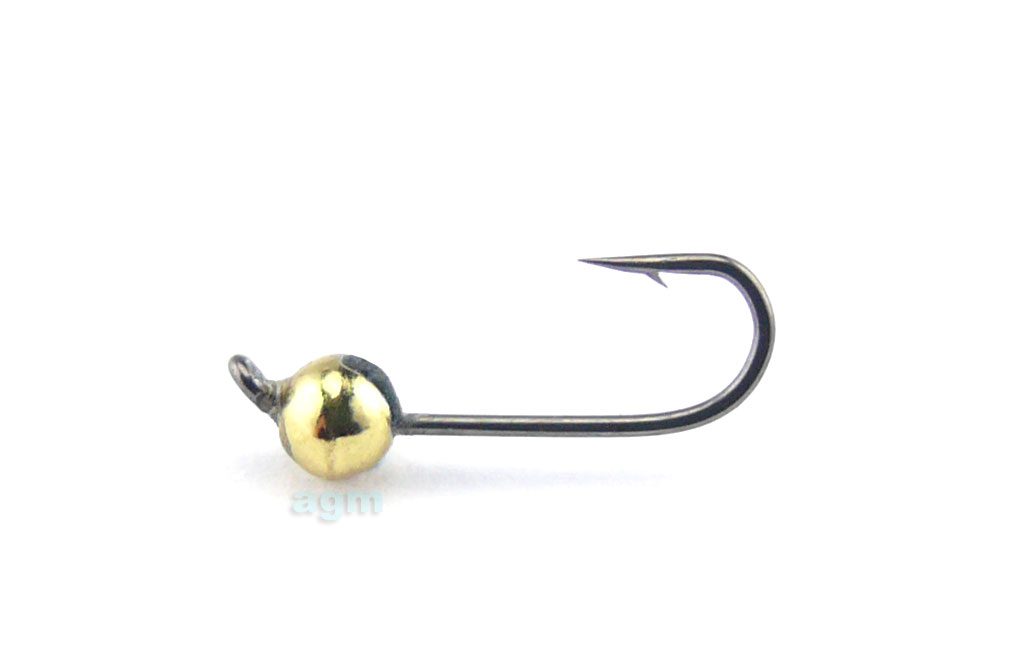 Crazy Fish Tungsten Jig Head Gold 0.2g – Size 14 (5pcs)